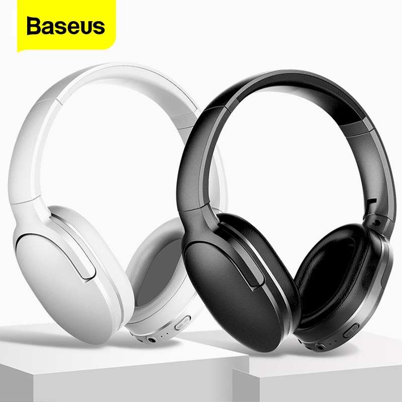 Baseus D02 Pro 무선 헤드폰 스포츠 블루투스 5.0 이어폰 핸즈프리 헤드셋 이어 버드 헤드 폰 이어폰 For iPhone Xiaomi